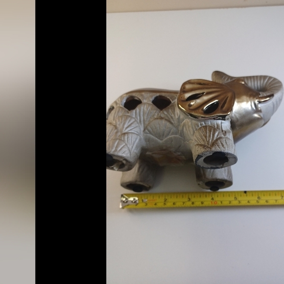 Porcelain Elephant Statue - New Diffuser Potpourri  Sachet Holder Inside - Picture 8 of 12
